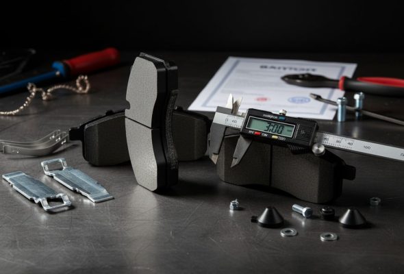 Premium ceramic brake pads from a leading manufacturer in China, showcasing low-dust formulation and precision engineering.