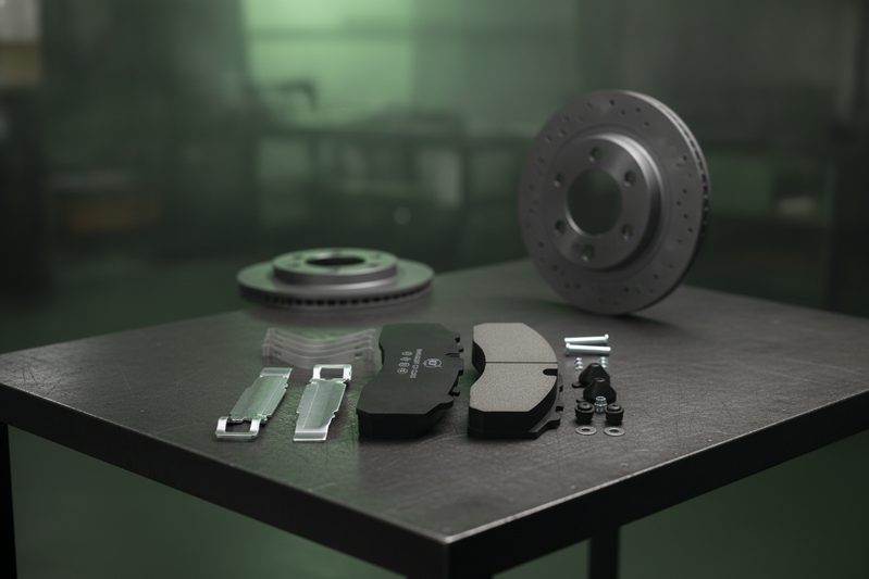 Ремонтный комплект тормозных колодок BAIYUN Brake WVA29087, экологичный без меди