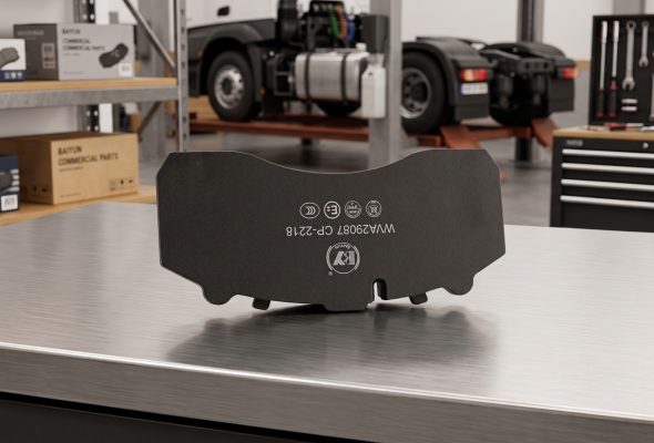 Low copper brake pads compliance for importers - commercial vehicle brake pad set on heavy-duty caliper