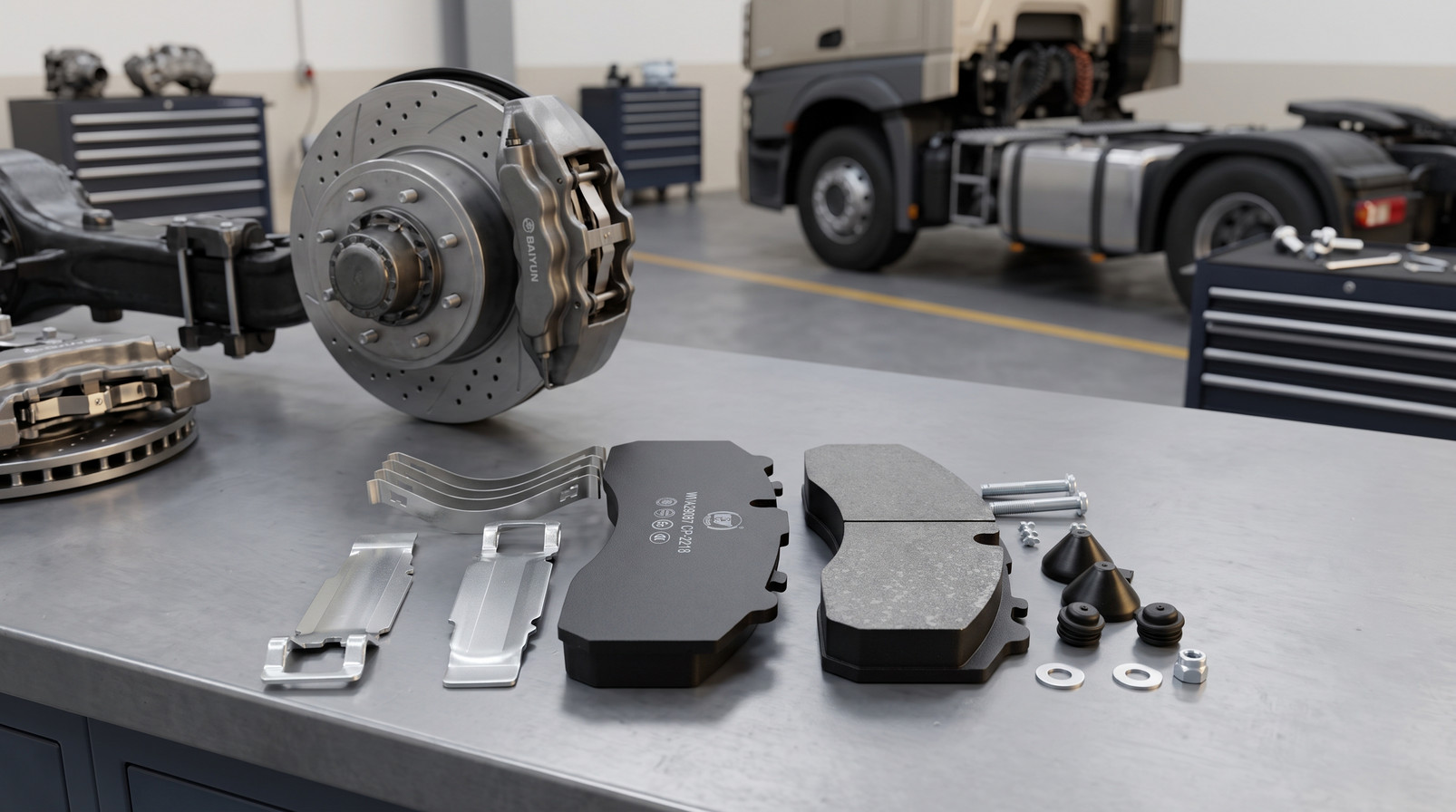 Одобренные AMECA тормозные колодки из Китая для коммерческого транспорта - BAIYUN Brake