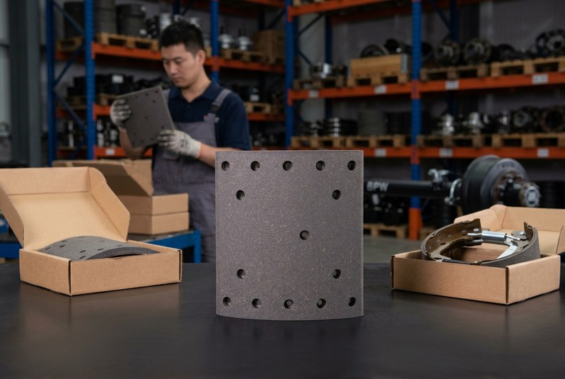 Оптовая накладка барабанного тормоза BPW и комплект тормозных колодок от BAIYUN Brake