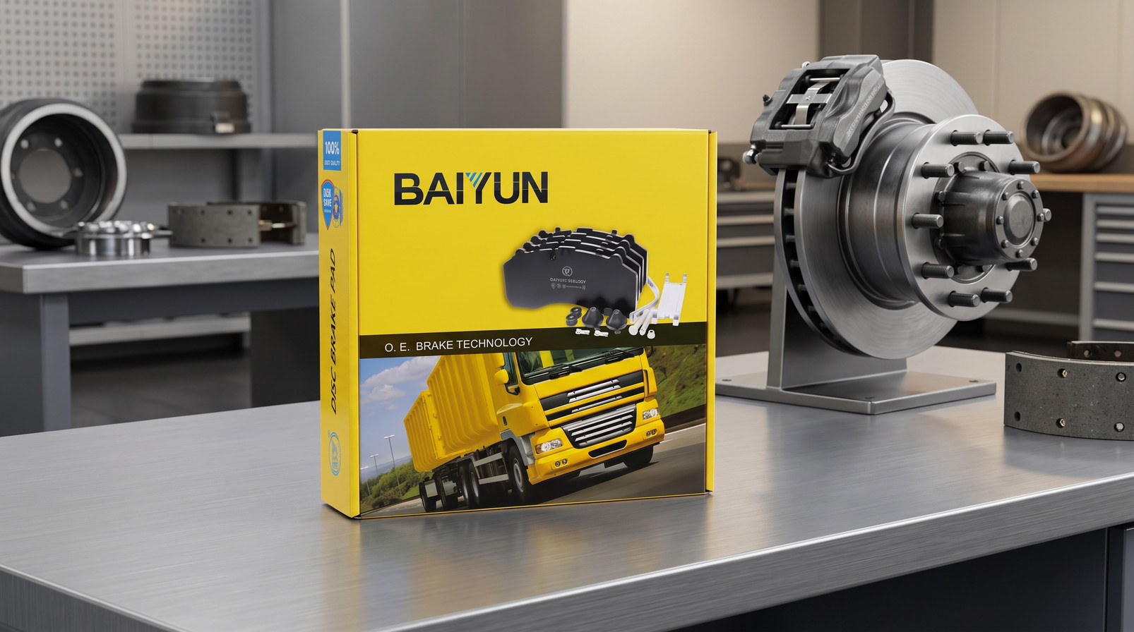 Процесс аудита фабрики поставщика тормозных колодок Китая в BAIYUN Brake для тормозных колодок коммерческих транспортных средств